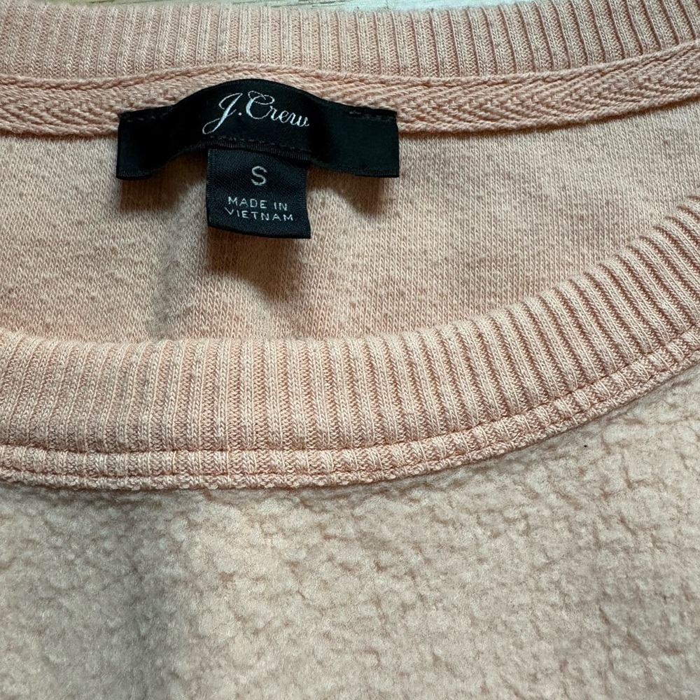 J crew inside out sweatshirt small